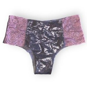 PINK Victoria’s Secret high waisted underwear panties NWOTS XS grey lace
